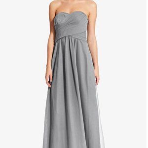 Adrianna Papell Charlotte Bridesmaid dress | Strapless | Slate Grey | Size 12